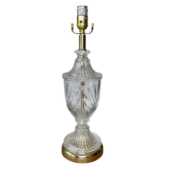 Vintage Brass & Crystal 19.5
